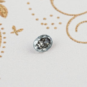 Gray Oval Cut Loose Moissanite Stone