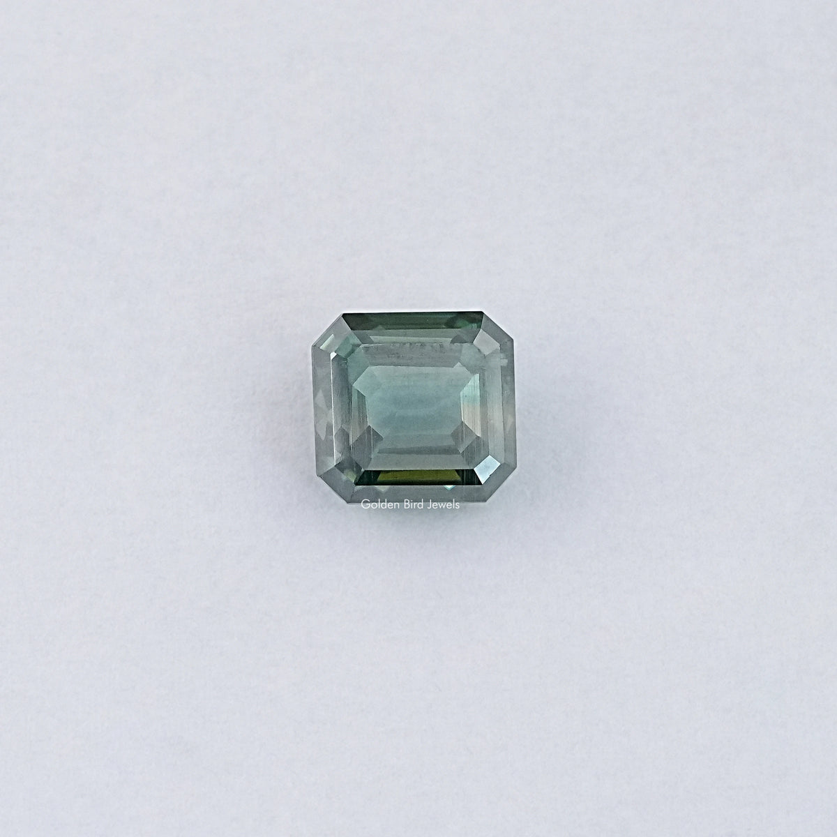 Green Emerald Cut Loose Moissanite