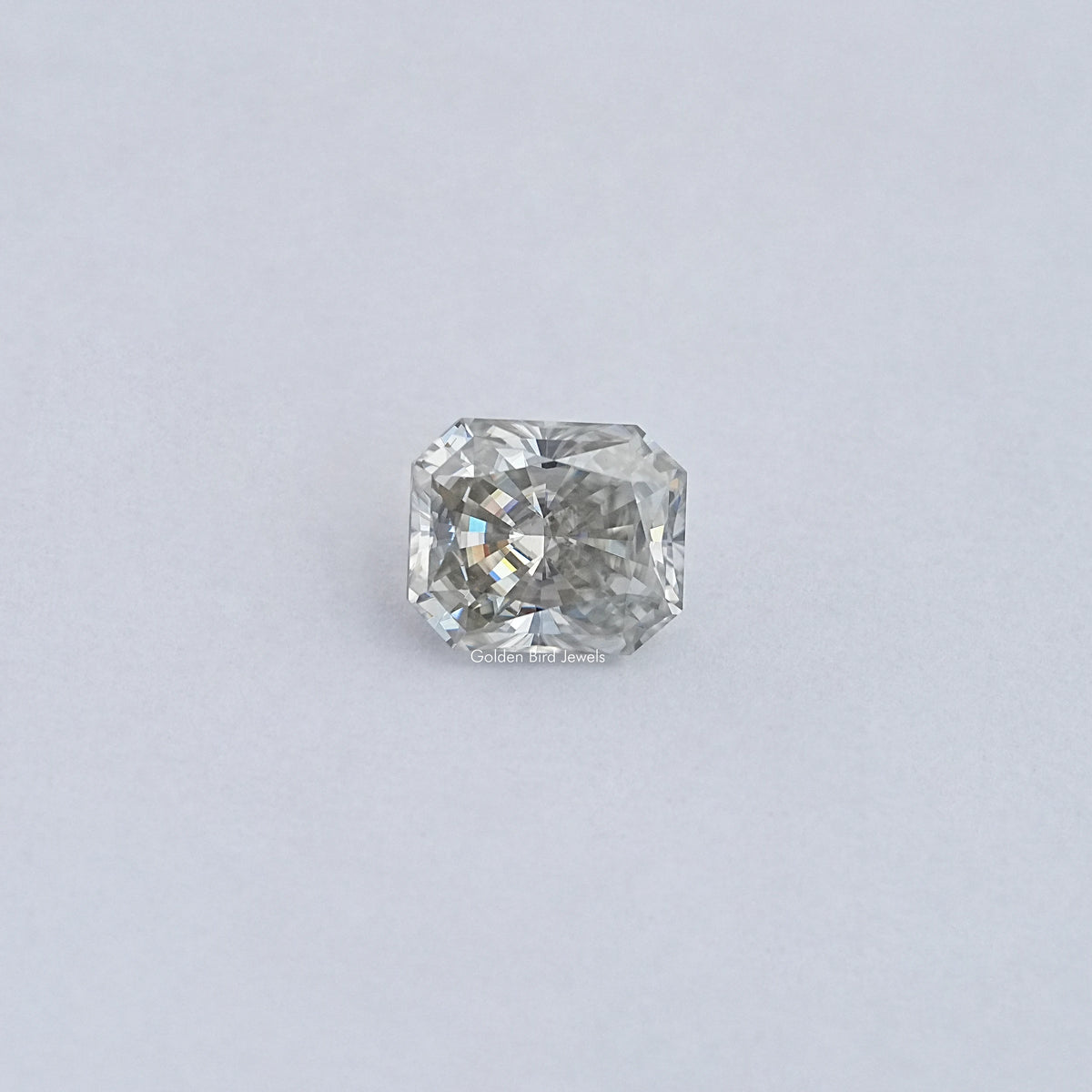 Grey Radiant Cut Loose Moissanite