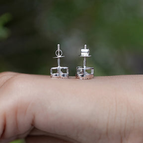 Heart Shaped Lab Grown Diamond Stud Earrings