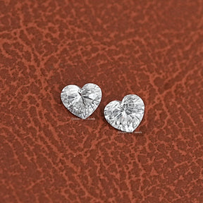 Front View Of Lab Grown Heart Cut Loose Diamonds