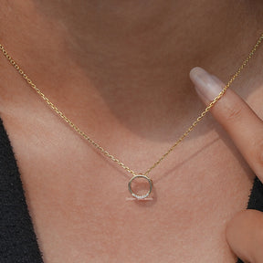 View Round Cut Open Circle Pendant​ of Women's