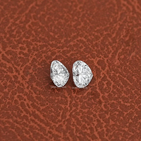 Side View Of Lab Grown Heart Shaped Loose Diamonds