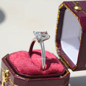 [In box side view of lab-grown solitaire engagement ring]
