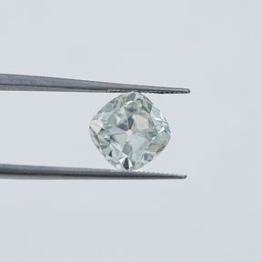 Light Blue Old Mine Cushion Cut Loose Moissanite