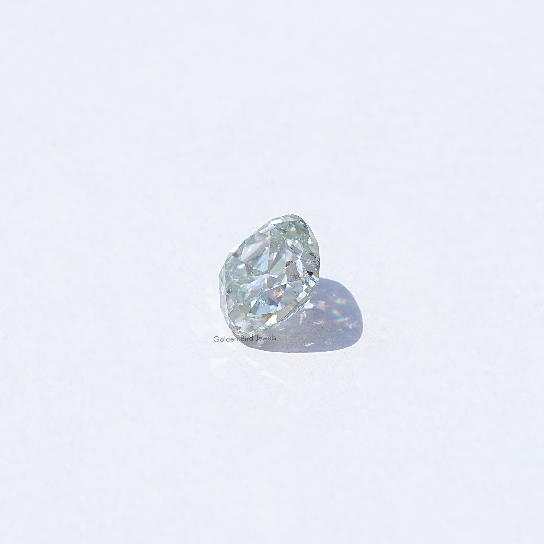 [Moissanite Old Mine Cushion Cut Stone]-[Golden Bird Jewels]