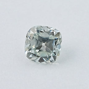 Light Blue Old Mine Cushion Cut Loose Moissanite