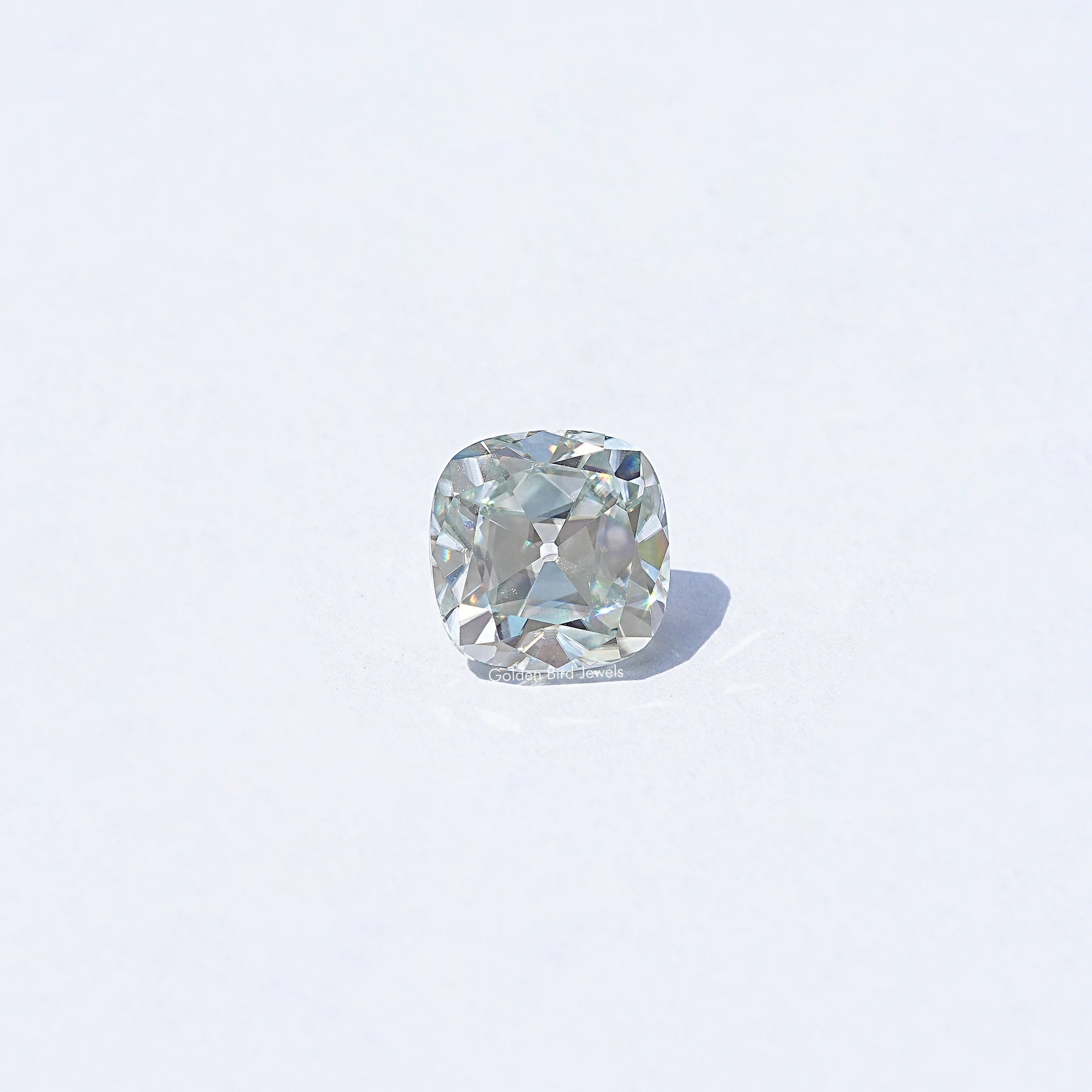 [Light Blue Cushion Cut Loose]-[Golden Bird Jewels]