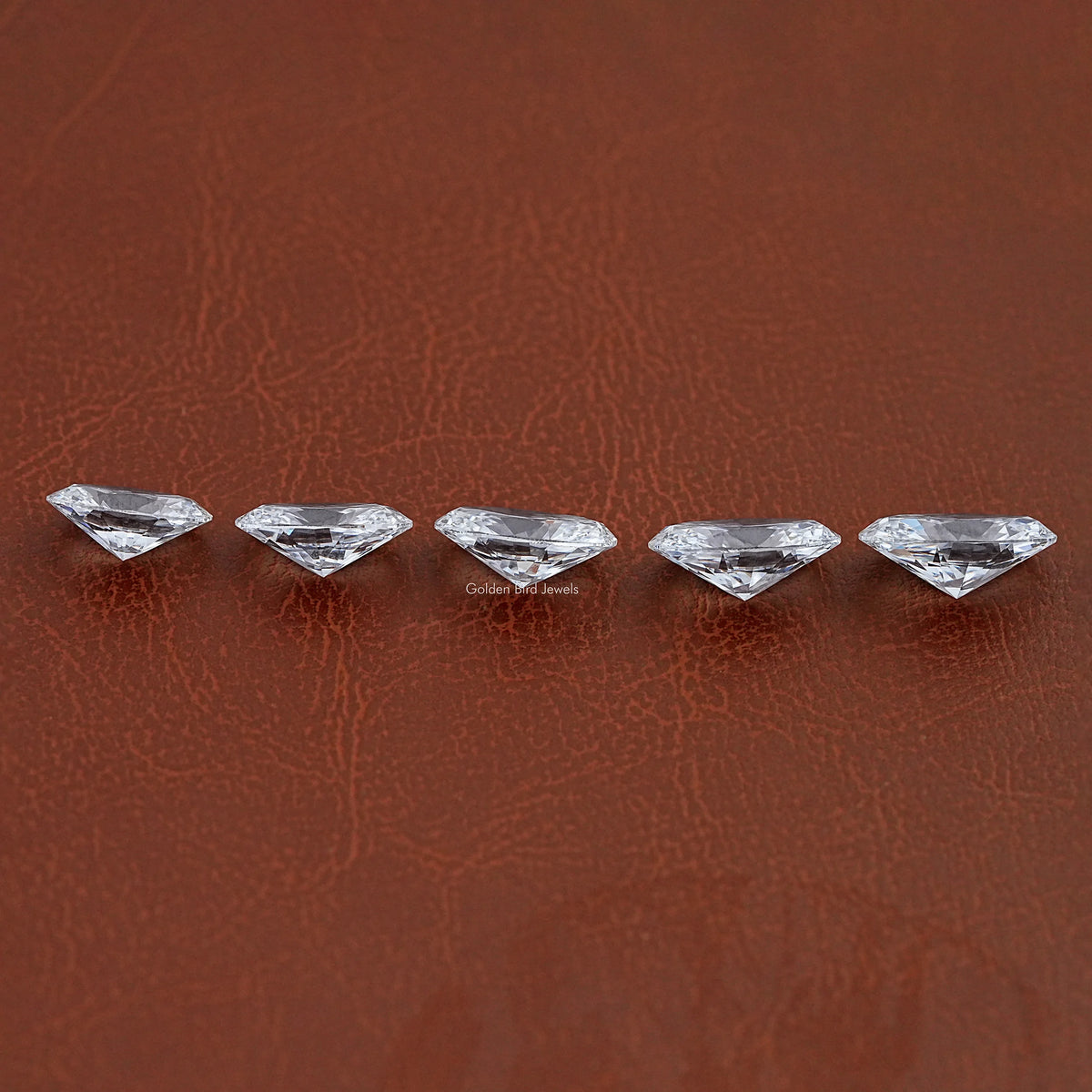 Side View Of Oval Cut Lab Loose Diamond
