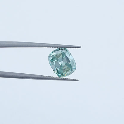 Top View of Loose Moissanite Cushion Shape Stone 