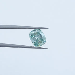 Top View of Loose Moissanite Cushion Shape Stone 