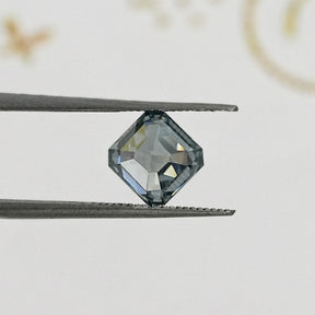 Gray Asscher Loose Moissanite Stone