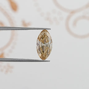 Yellow Old Mine Moval Loose Moissanite Stone