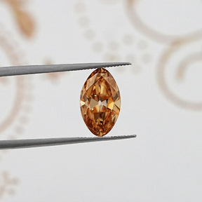 Champagne Old Mine Moval Loose Moissanite