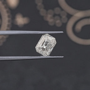 tweezers  View of Loose Moissanite Gem for Custom Rings