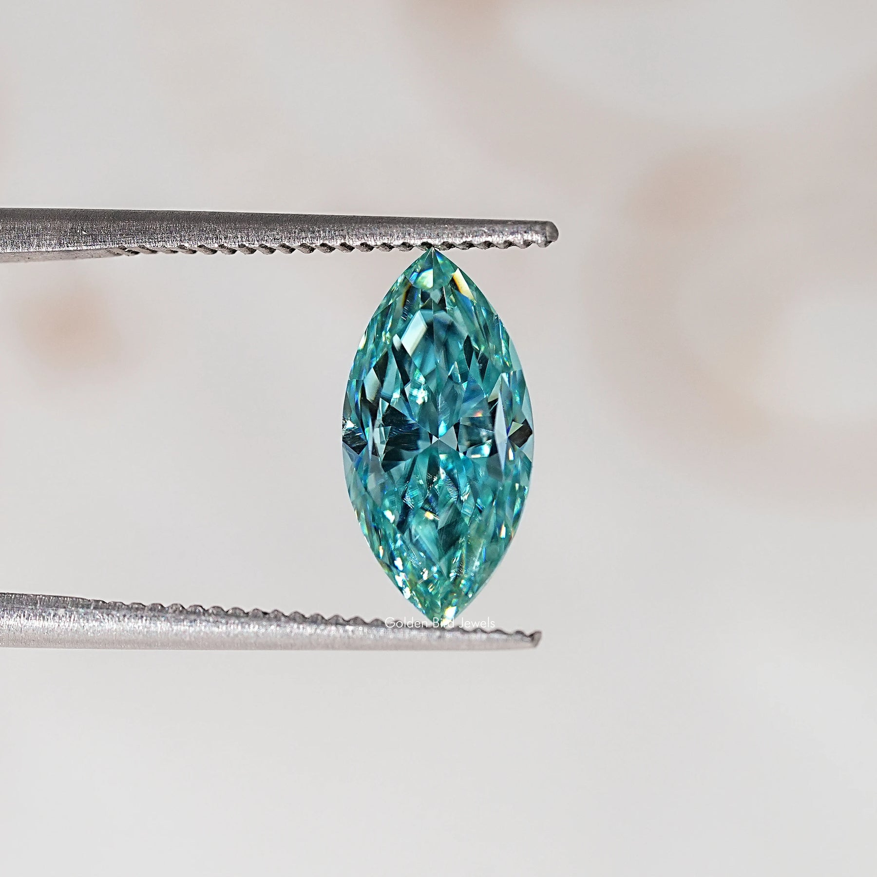 Blue Marquise Cut Moissanite Loose Stone