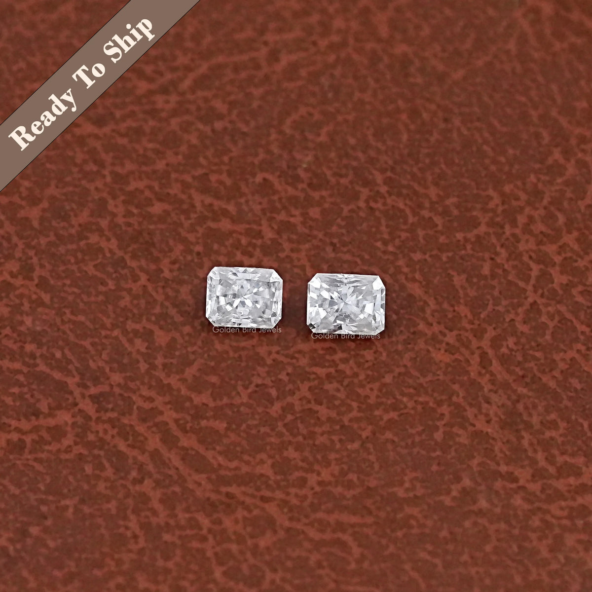 Radiant Cut Loose Moissanite Pair