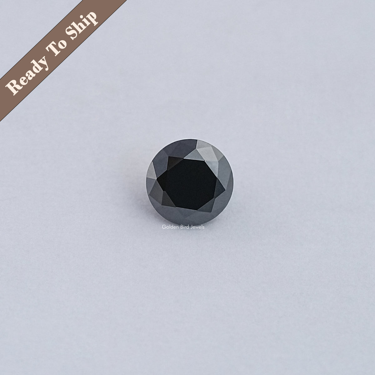 Black Round Cut Moissanite Loose Stone