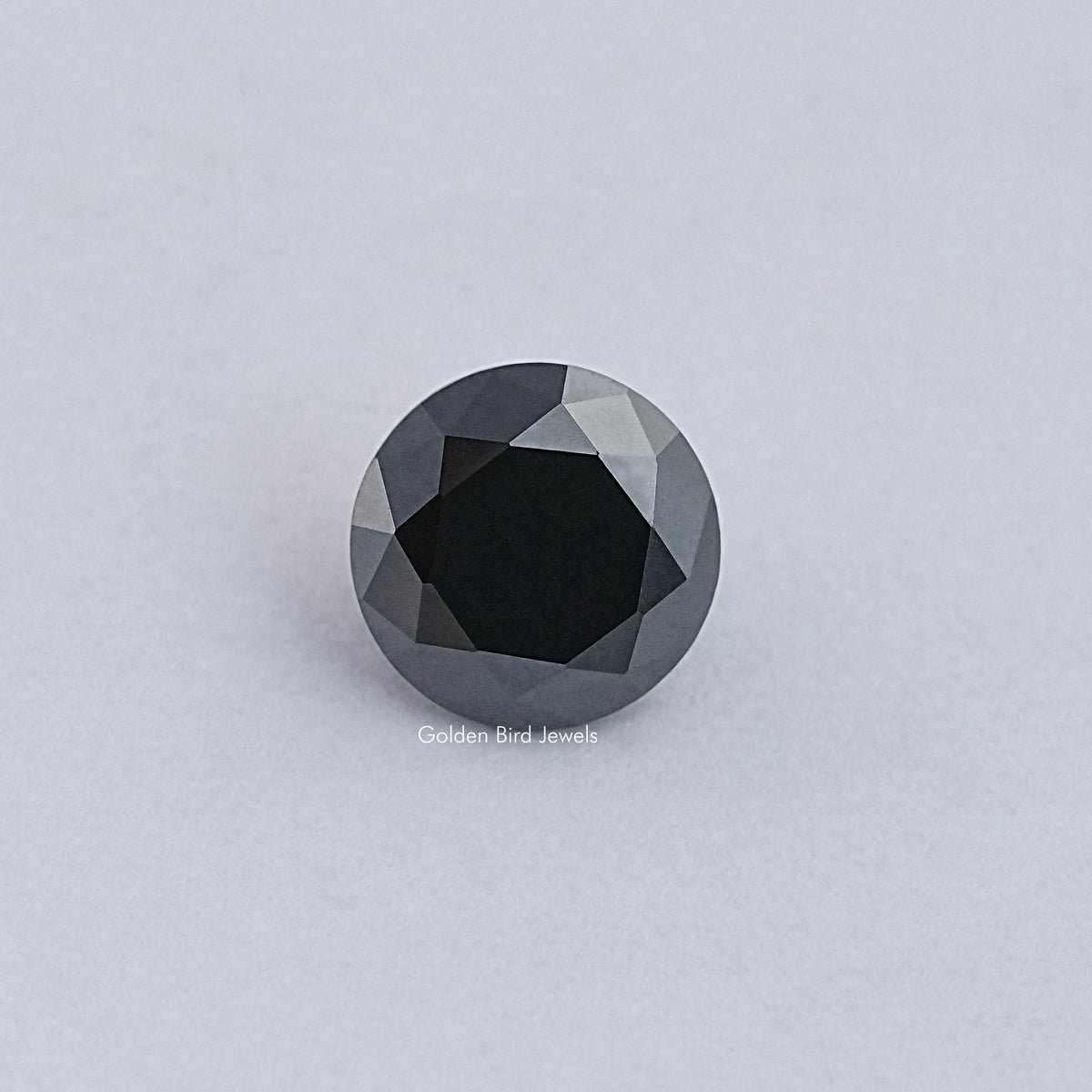 Black Round Cut Moissanite Loose Stone