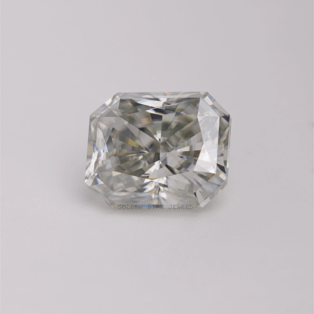 Grey Radiant Cut Loose Moissanite