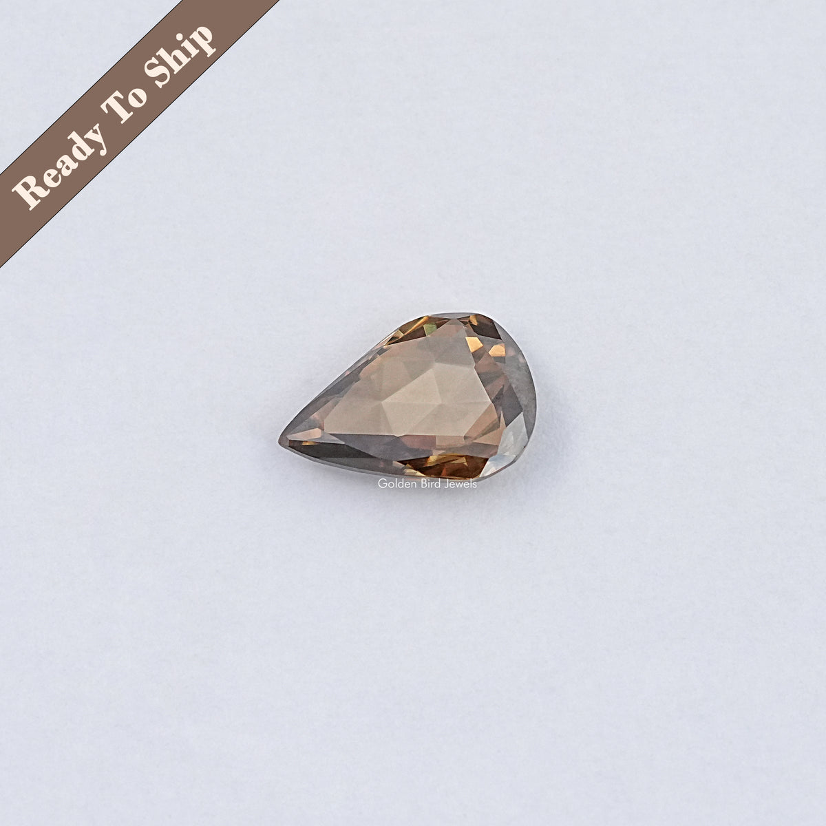 Rose Cut Pear Loose Moissanite