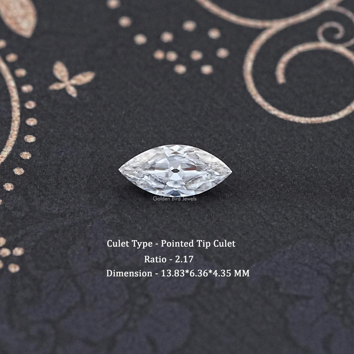 Old Mine Marquise Cut Moissanite Loose Stone
