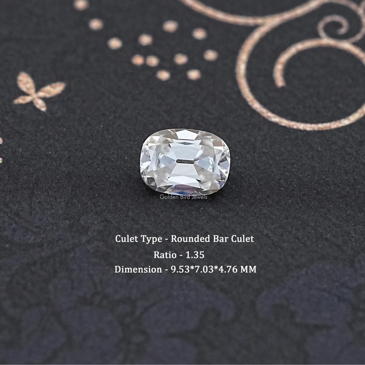 Old Mine Cushion Cut Moissanite Loose Stone