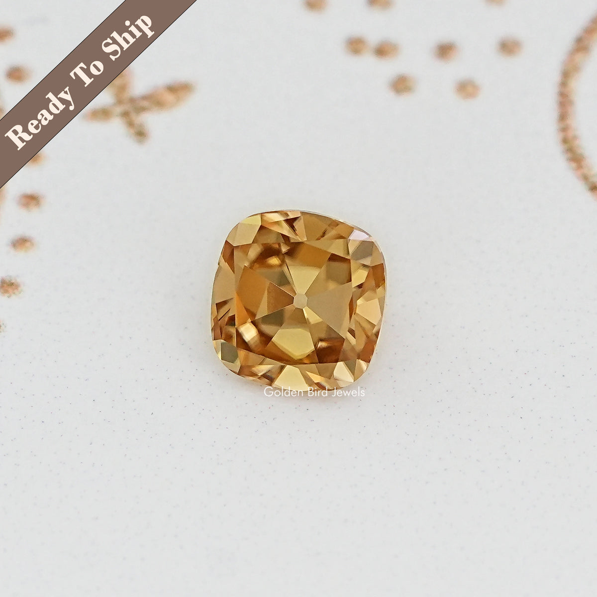 Champagne Old Mine Cushion Loose Moissanite
