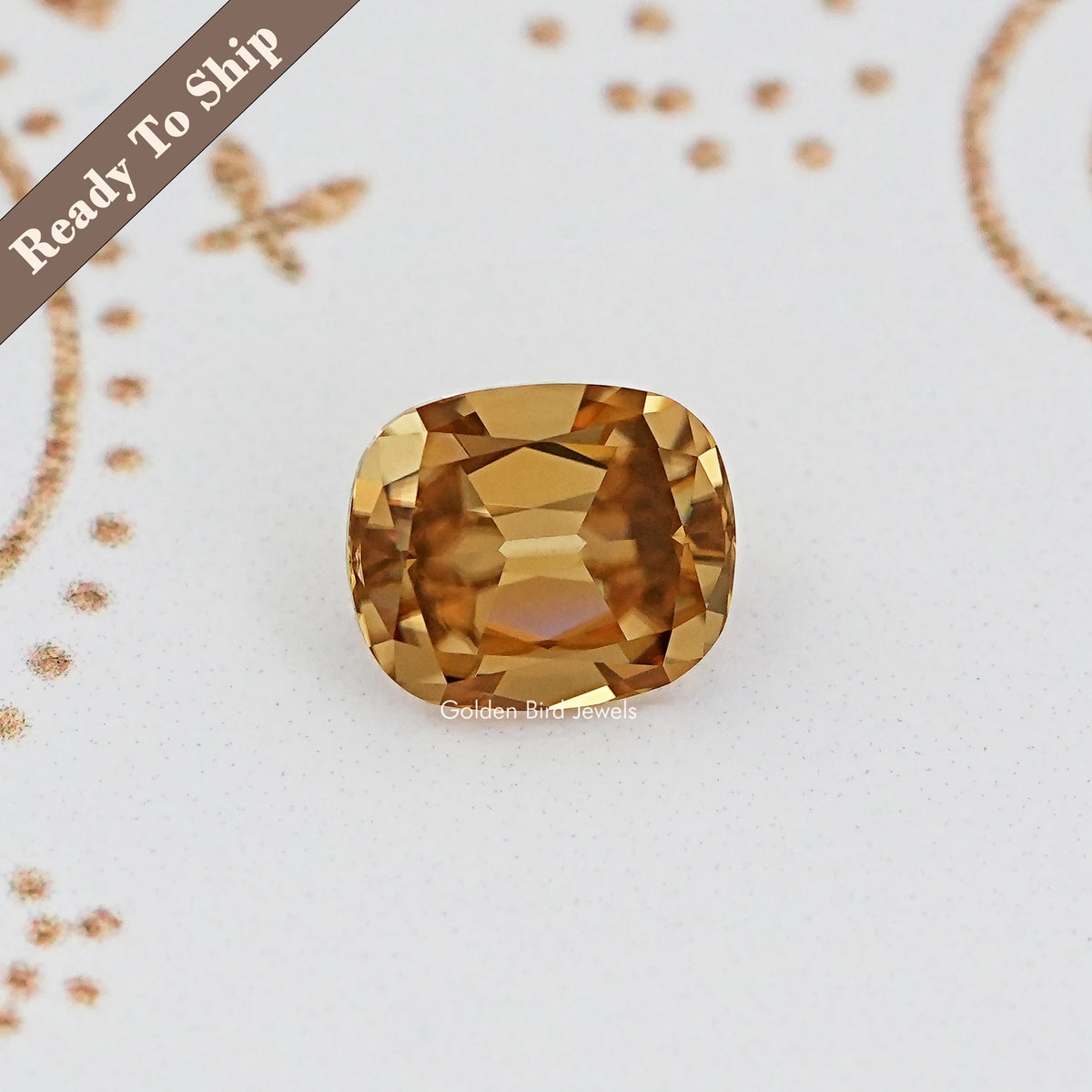 Old Mine Cut Cushion Loose Moissanite Stone
