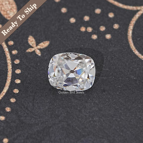 View Of Old Mine Cushion Cut Loose Moissanite Stone