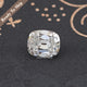 View Of Old Mine Cushion Loose Moissanite Stone	