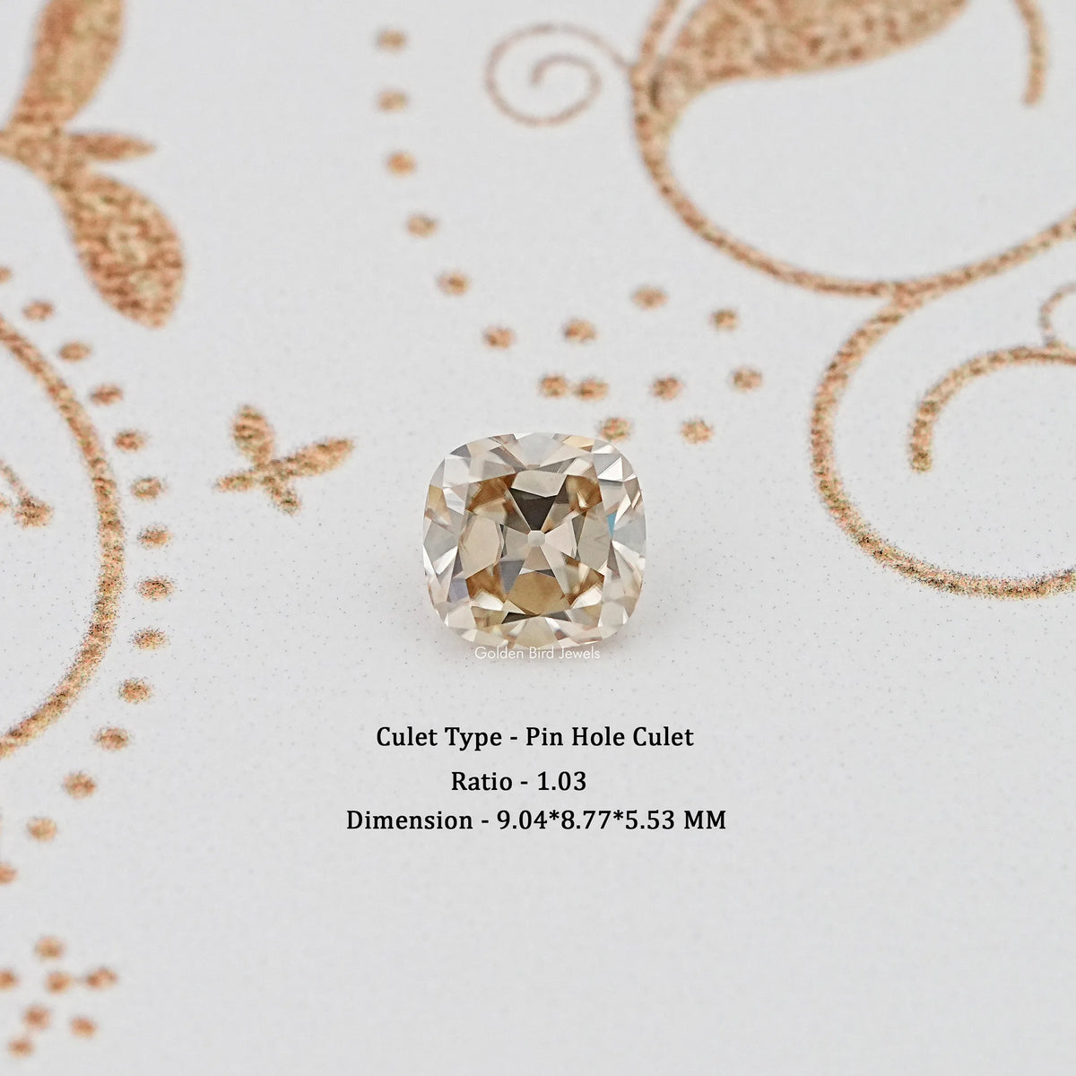Loose Moissanite Old Mine Cut Cushion