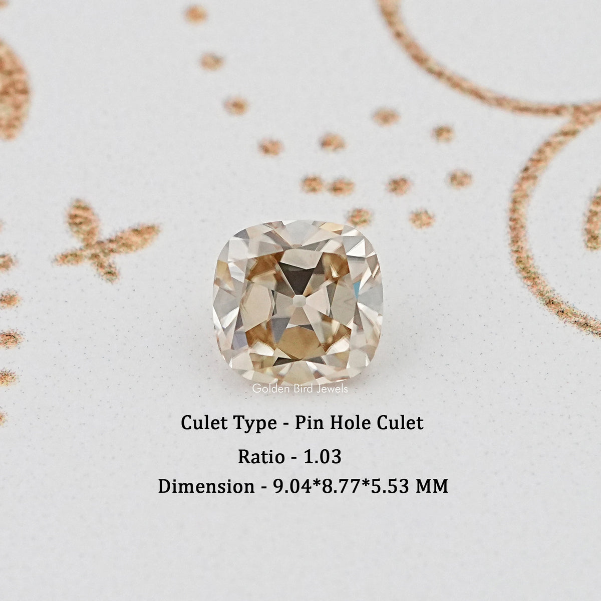 Loose Moissanite Old Mine Cut Cushion