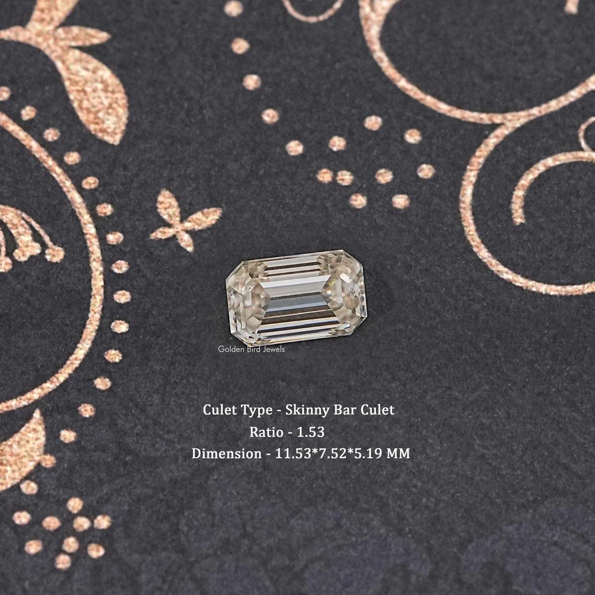Old Mine Emerald Moissanite Loose Stone