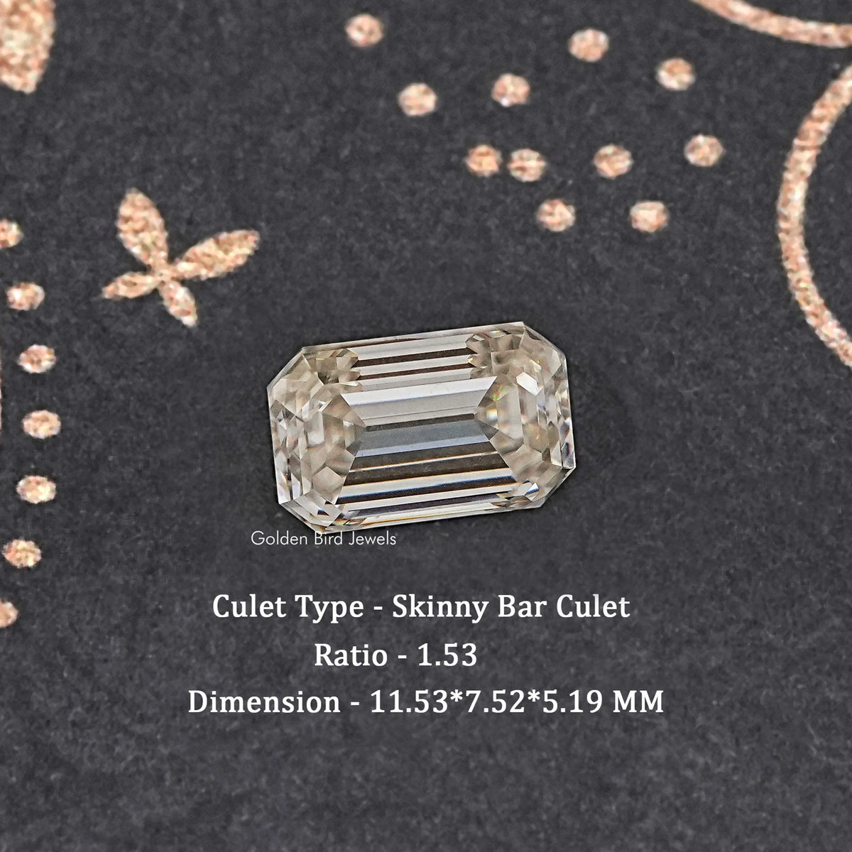 Old Mine Emerald Moissanite Loose Stone