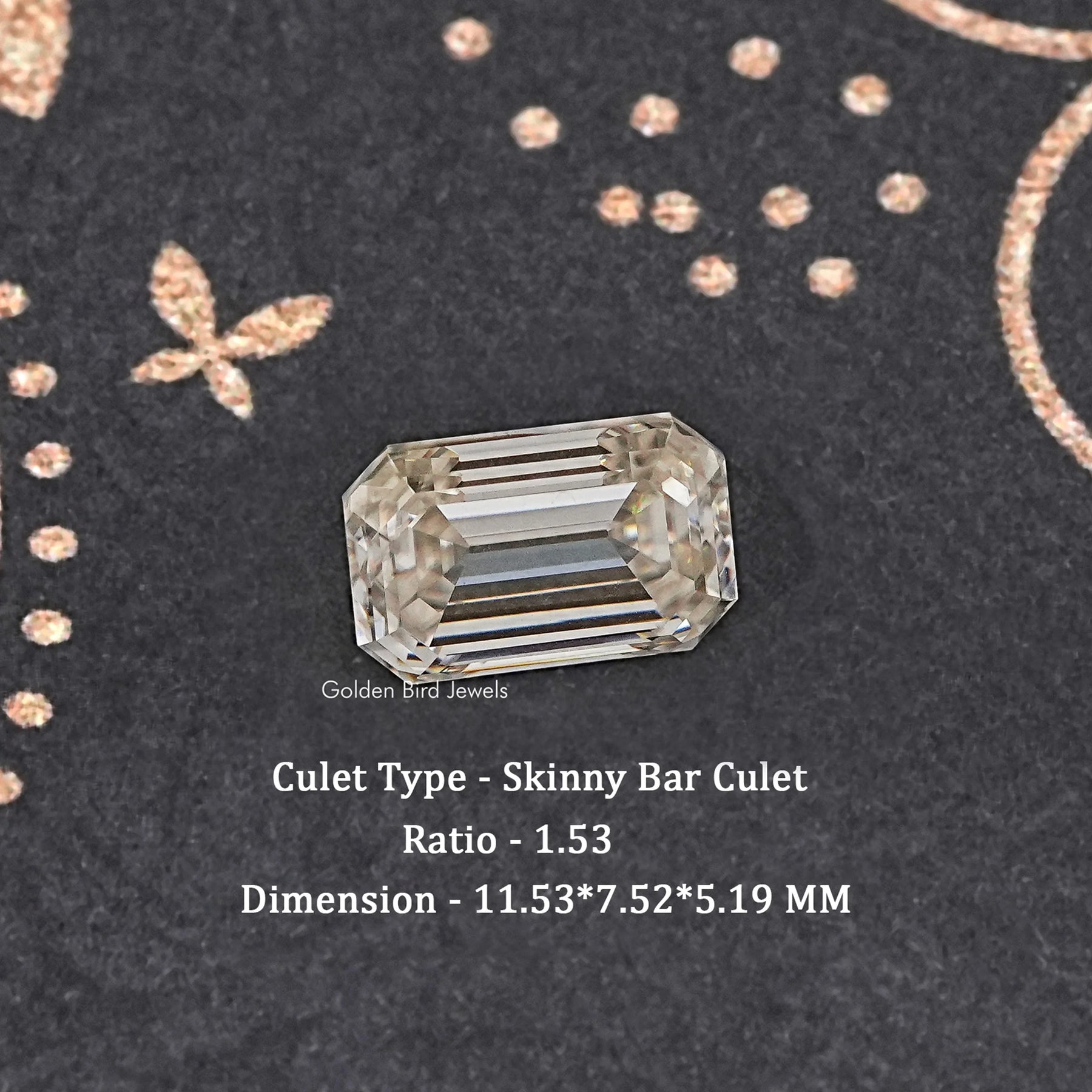 Old Mine Emerald Moissanite Loose Stone