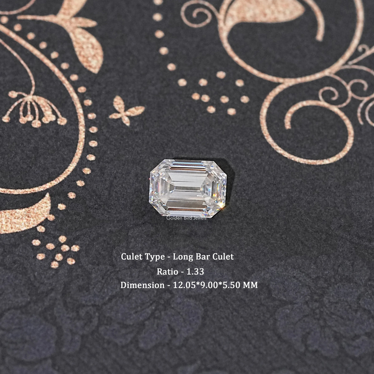 Old Mine Emerald Cut Loose Moissanite