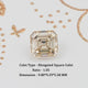 Yellow Old Mine Asscher Cut Loose Moissanite