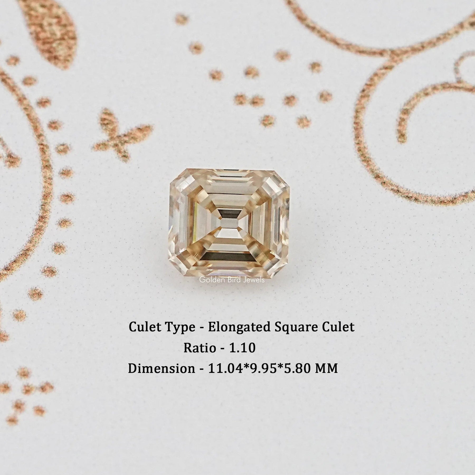 Old Mine Asscher Cut Loose Moissanite