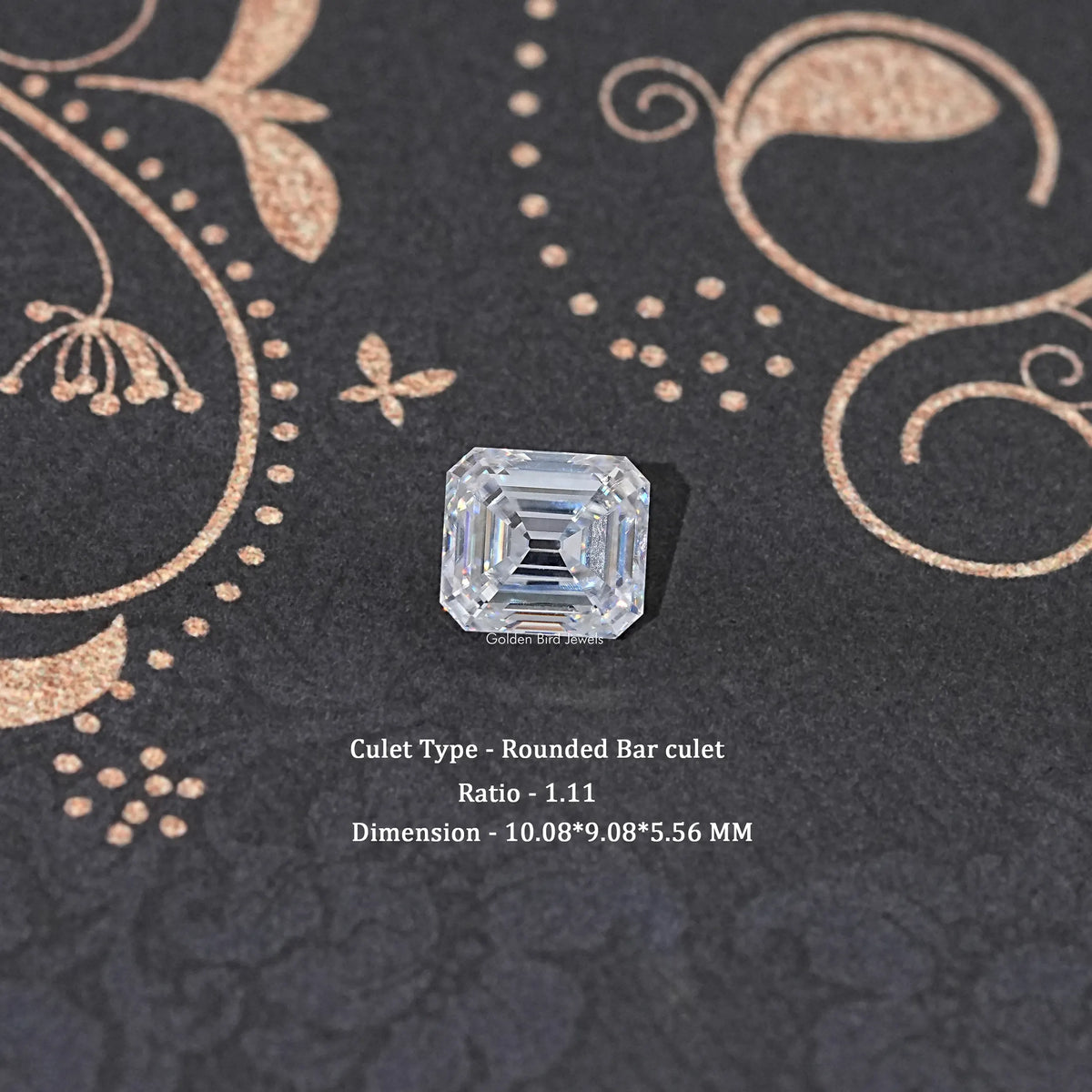 Colorless Old Mine Asscher Cut Loose Moissanite