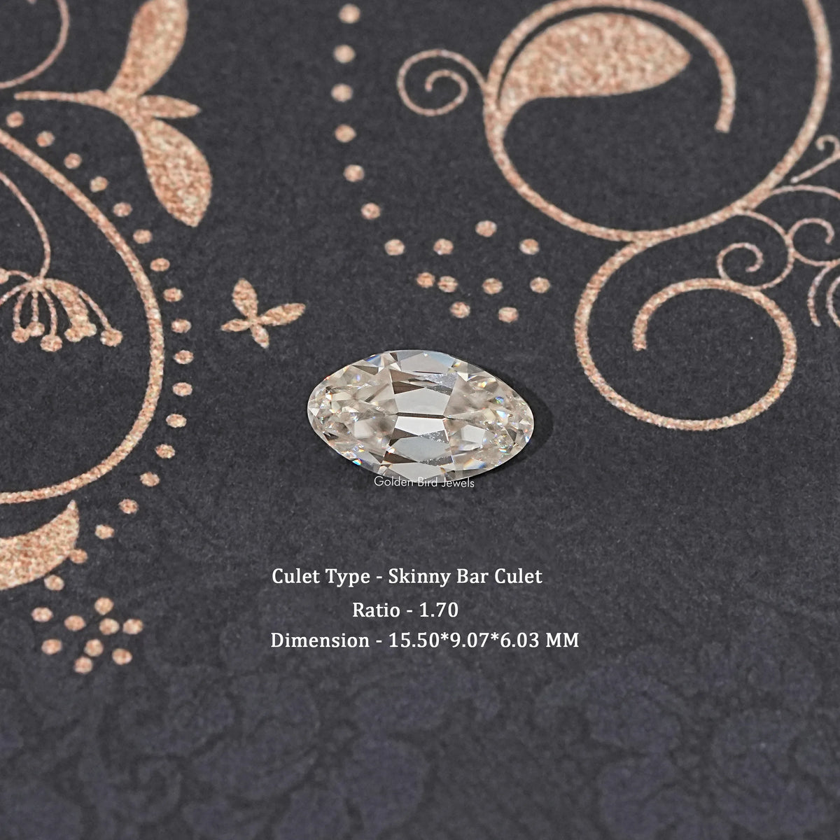 Off White Old Mine Moval Loose Moissanite