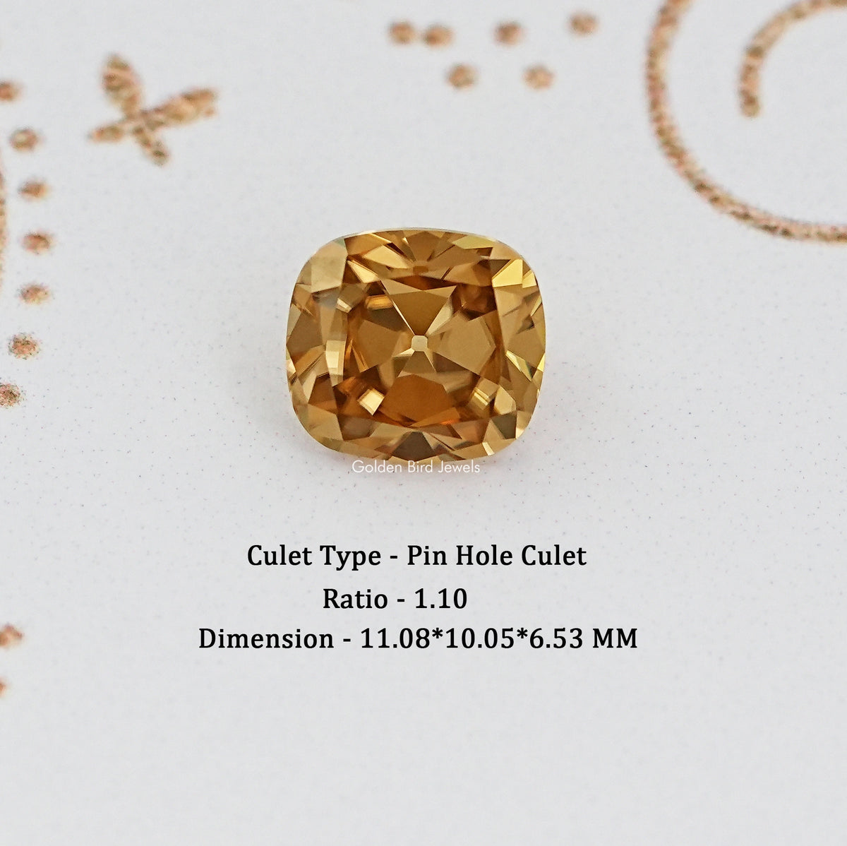 Old Mine Cushion Moissanite Loose Stone