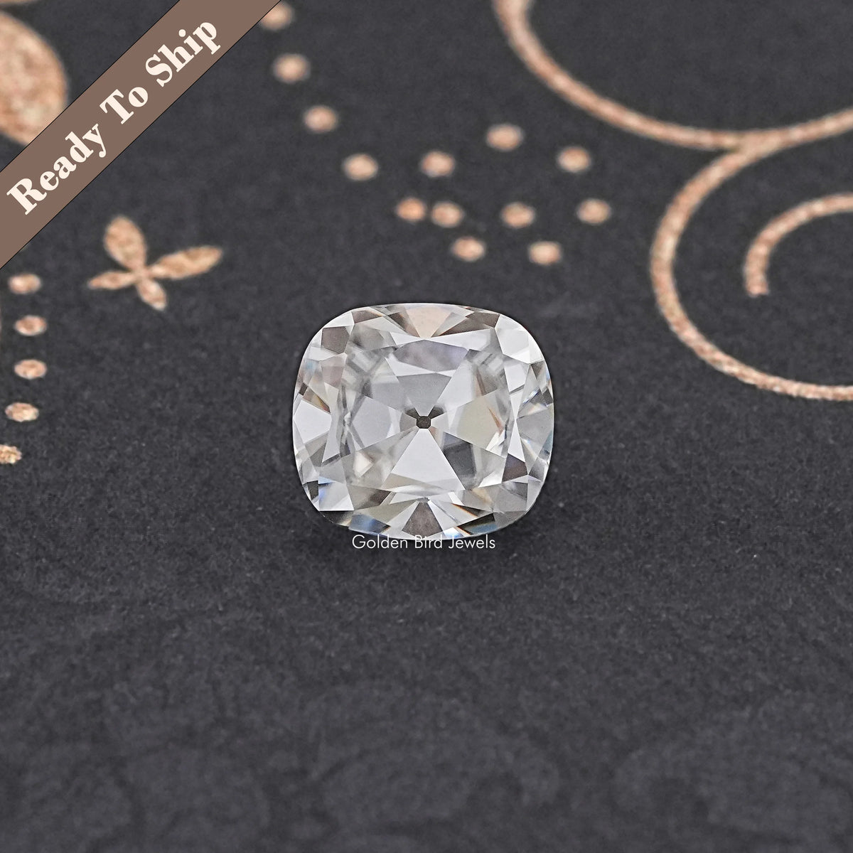 Colorless Old Mine Cut Cushion Loose Moissanite