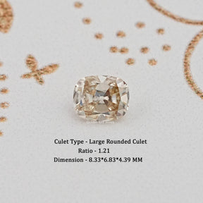 Yellow Old Mine Cut Cushion Loose Stone