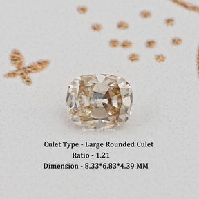 Yellow Old Mine Cut Cushion Loose Stone