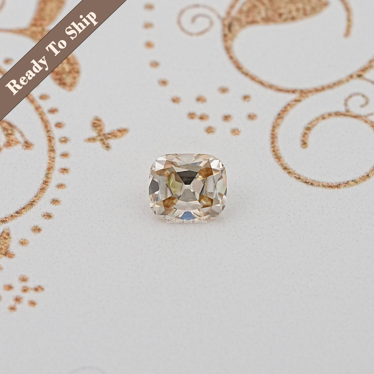 Yellow Old Mine Cushion Cut Loose Stone