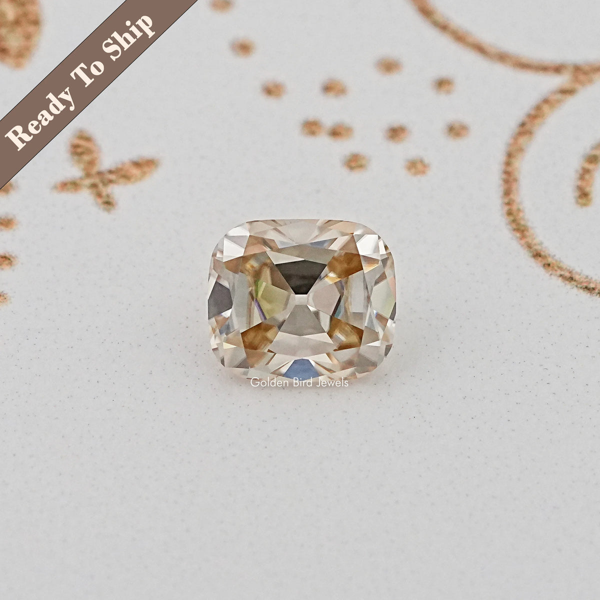 Yellow Old Mine Cushion Cut Loose Stone