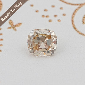 View Of Old Mine Cushion Cut Loose Moissanite Stone