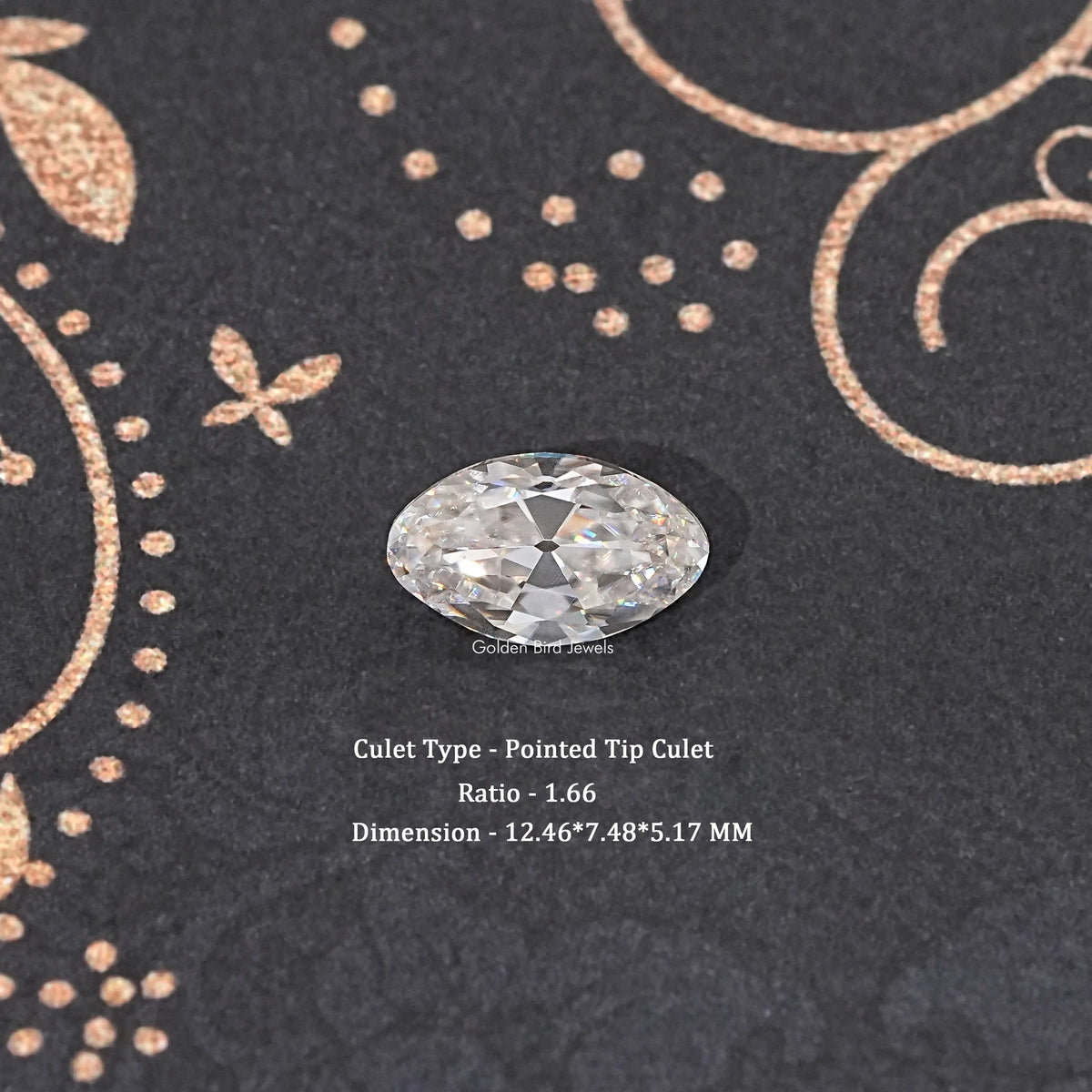 Near Colorless Old Mine Moval Loose Moissanite