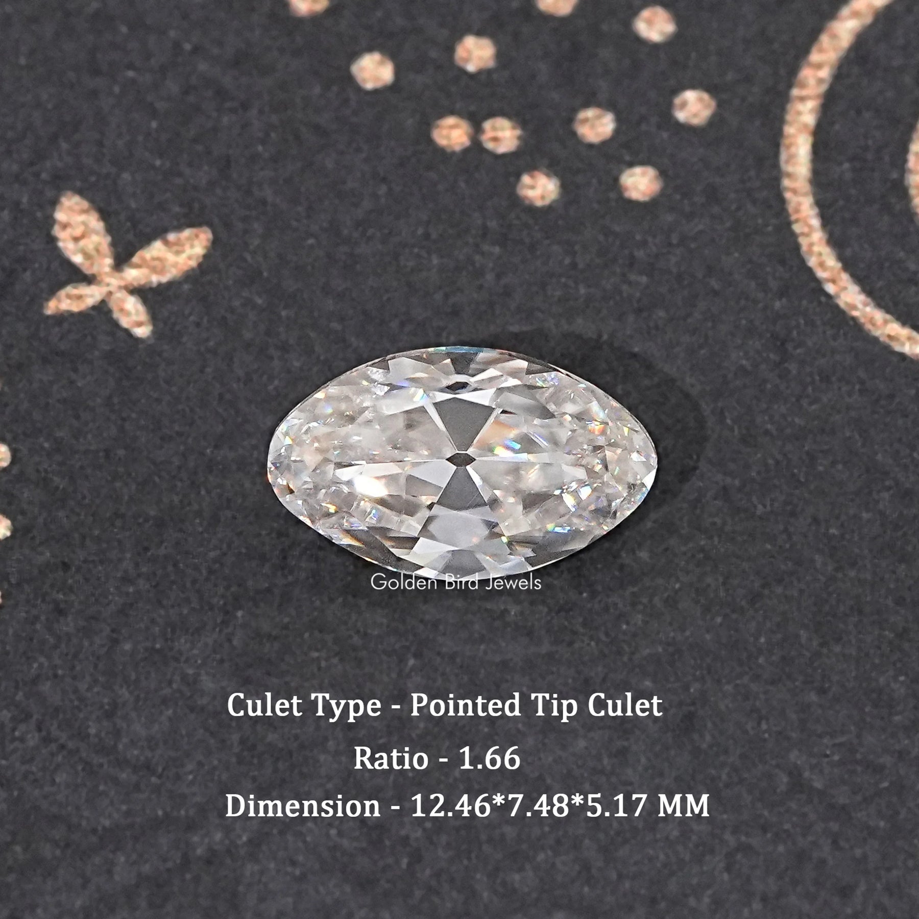 Near Colorless Old Mine Moval Loose Moissanite